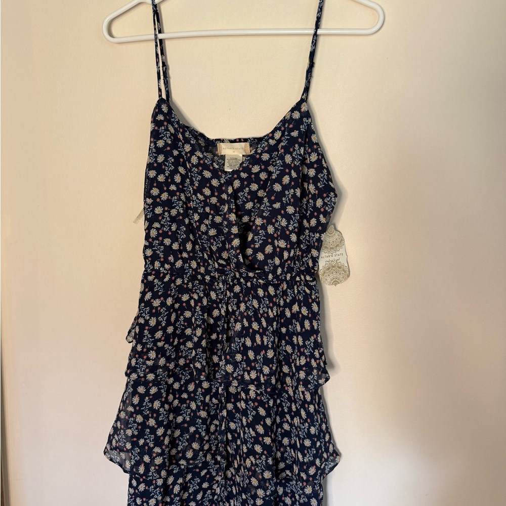 Altar'd State Navy Floral Dress